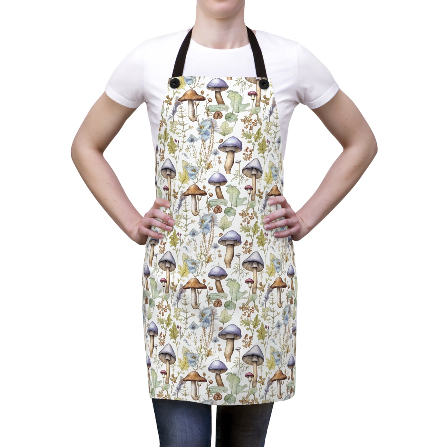 Mushroom pattern cooking Apron