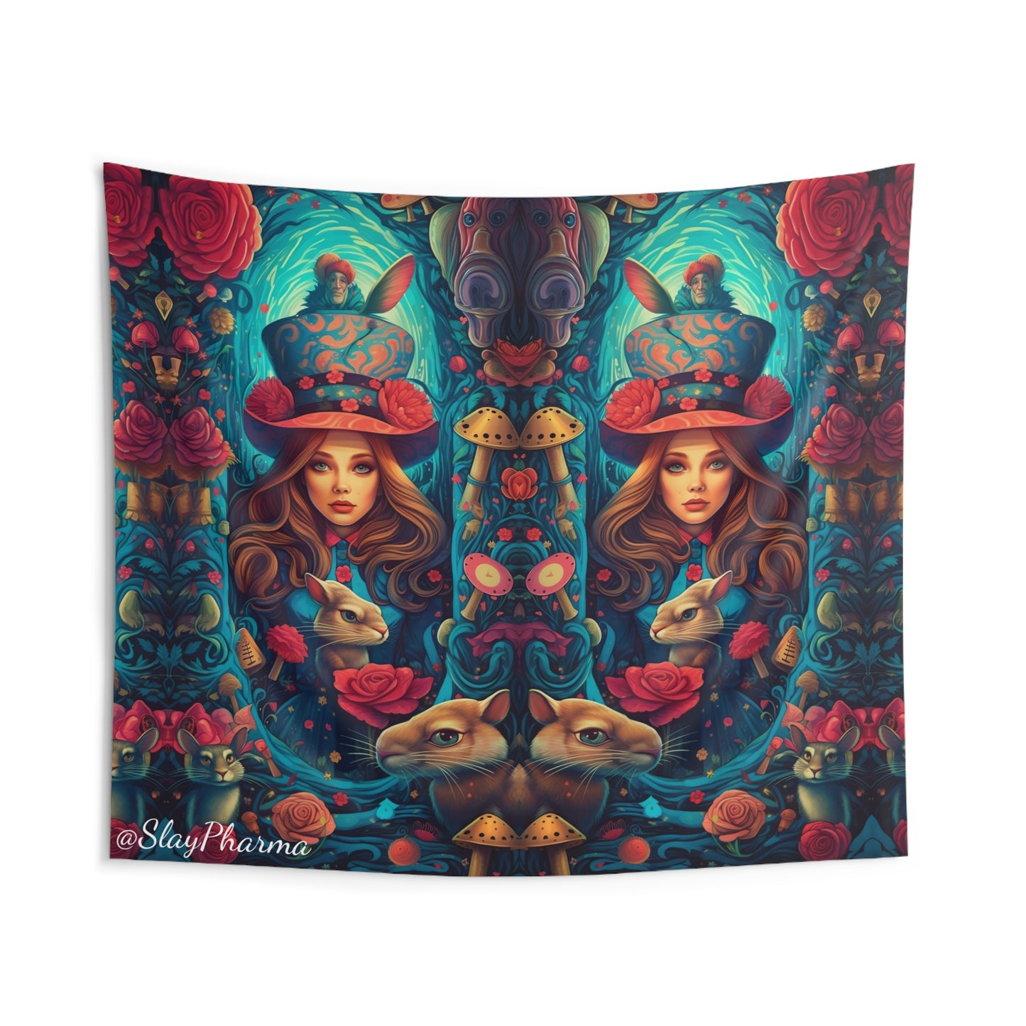 Reflections on Wonderland Wall Tapestry for home or Festivals