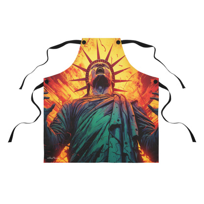 Lady Liberty is Losing It kitchen Apron