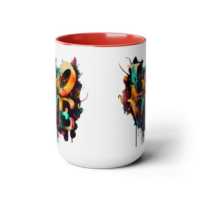 I Run on Love Coffee Mug, 15oz