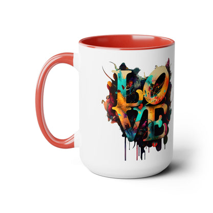I Run on Love Coffee Mug, 15oz