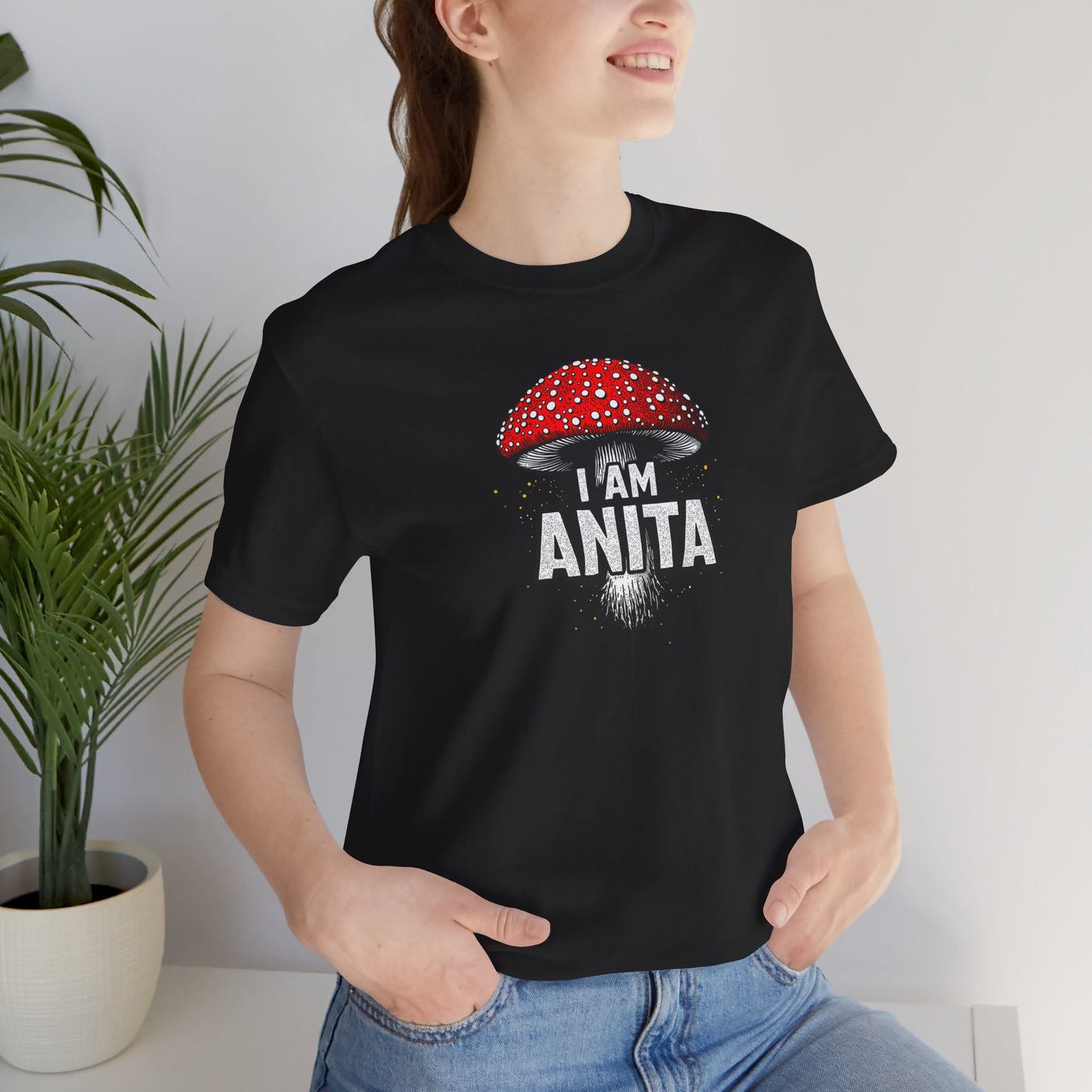 I Am Anita Mushroom T-Shirt | Amanita Muscaria Graphic Tee | Psychedelic Mushroom Shirt | Slay Pharma Streetwear