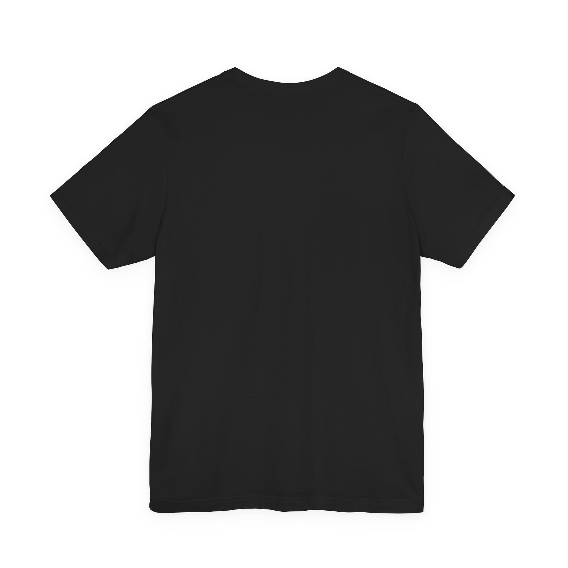 Back view of plain black As Above So Below IYKYK t-shirt.