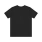 Back view of plain black The First Pharmacy Was a Garden t-shirt.