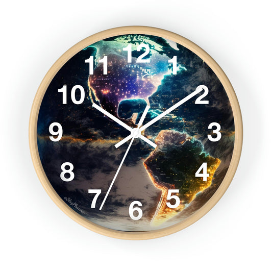 Late Night Glow Wall Clock w/ numbers