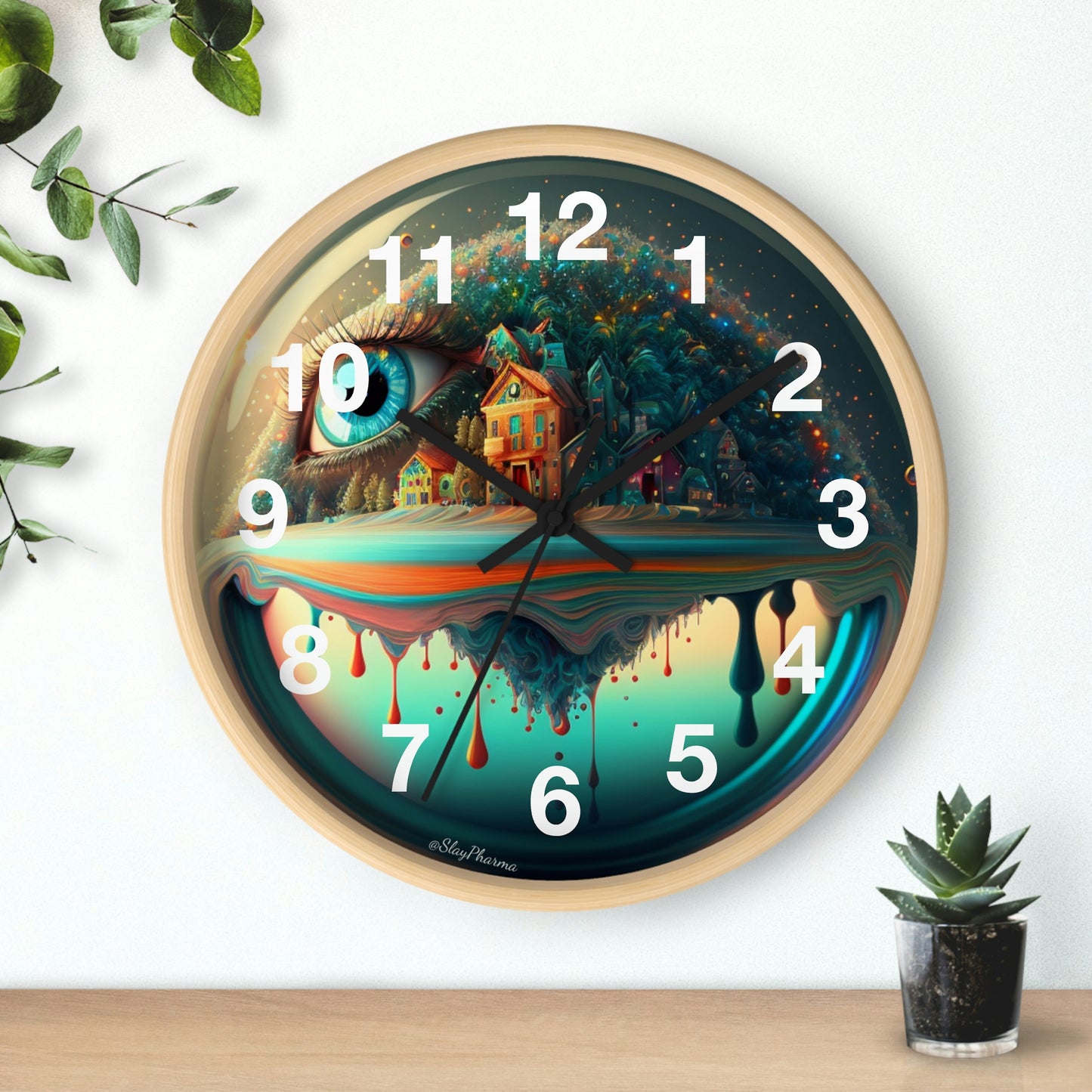 Other Worlds Wall Clock #2 w/ numbers