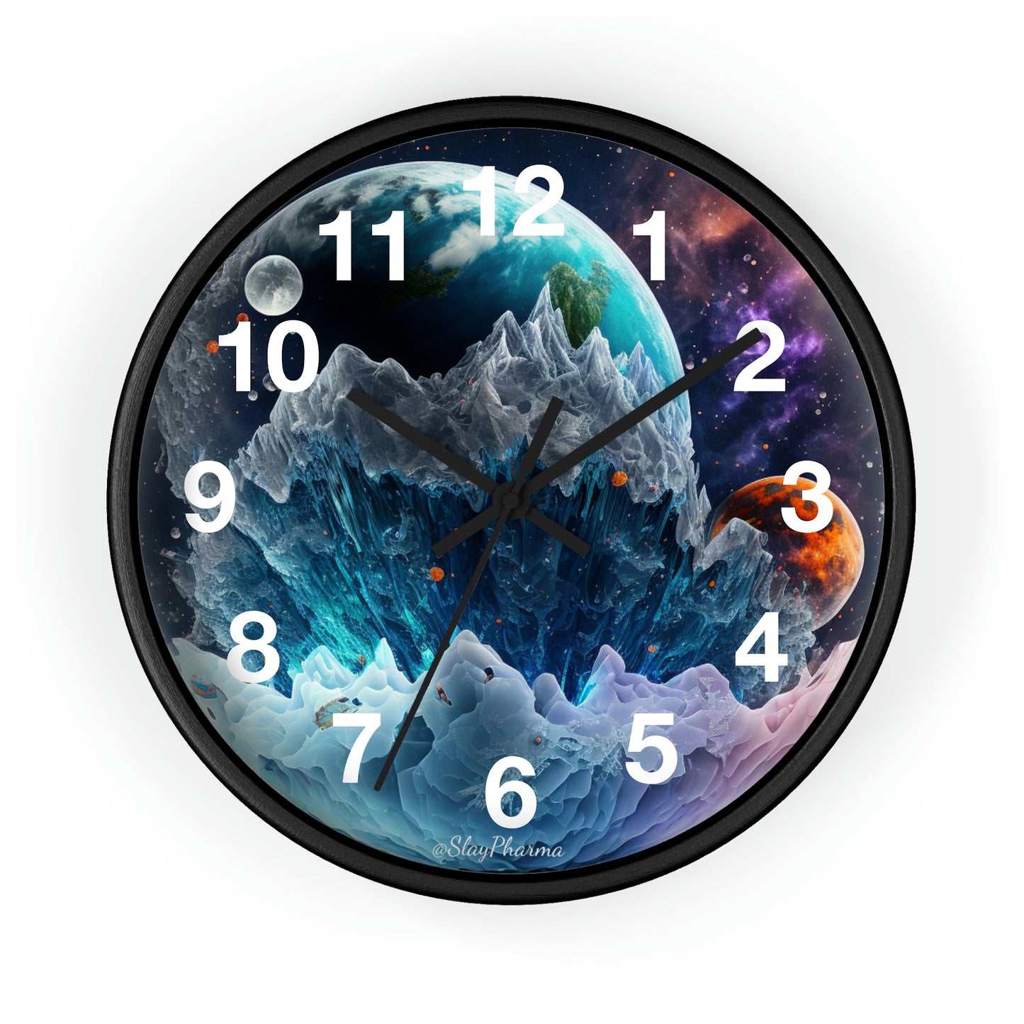 Other Worlds Wall Clock #1 w/ numbers