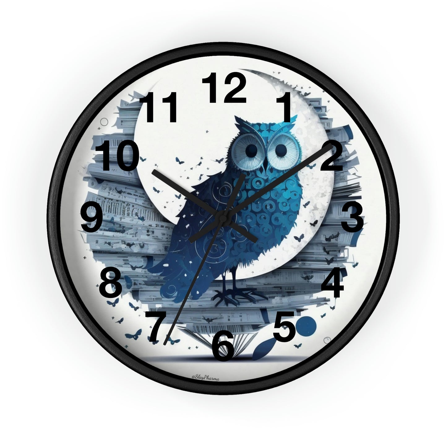 Copy of Wise Owl Wall Clock w/ numbers