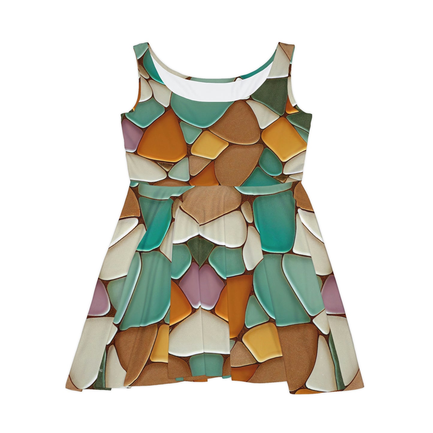 Mosaic Tile Skater Dress