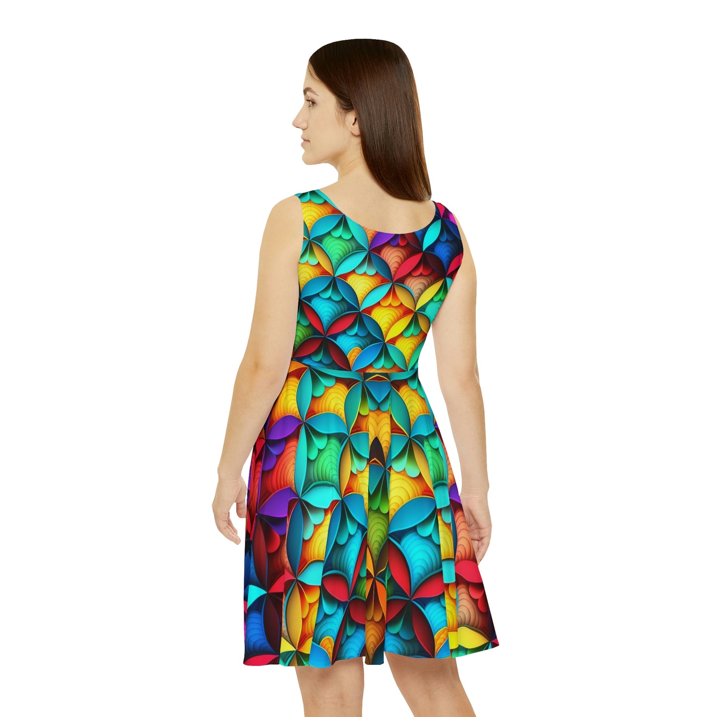 Rave Pattern Women's Skater Dress #1