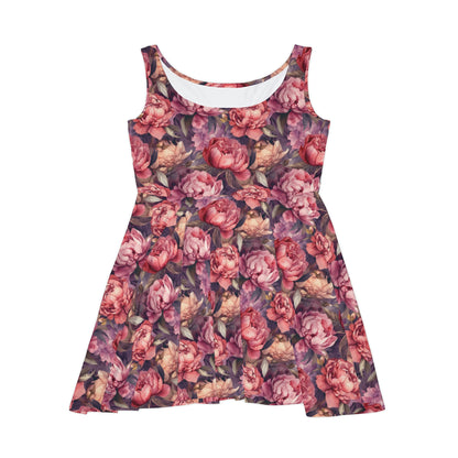 Floral Pattern Women's Skater Dress #17