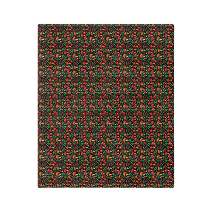 Mushroom Velveteen Minky Blanket #2