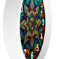 Mandala pattern Wall Clock #2 w/ numbers