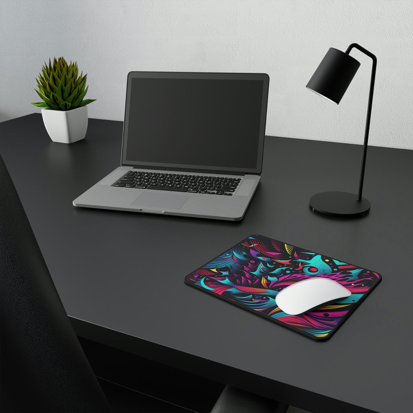 Trippy Waves Pattern Mouse Pad