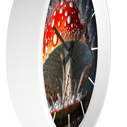 Amanita Dreams Wall Clock #3 w/ lines
