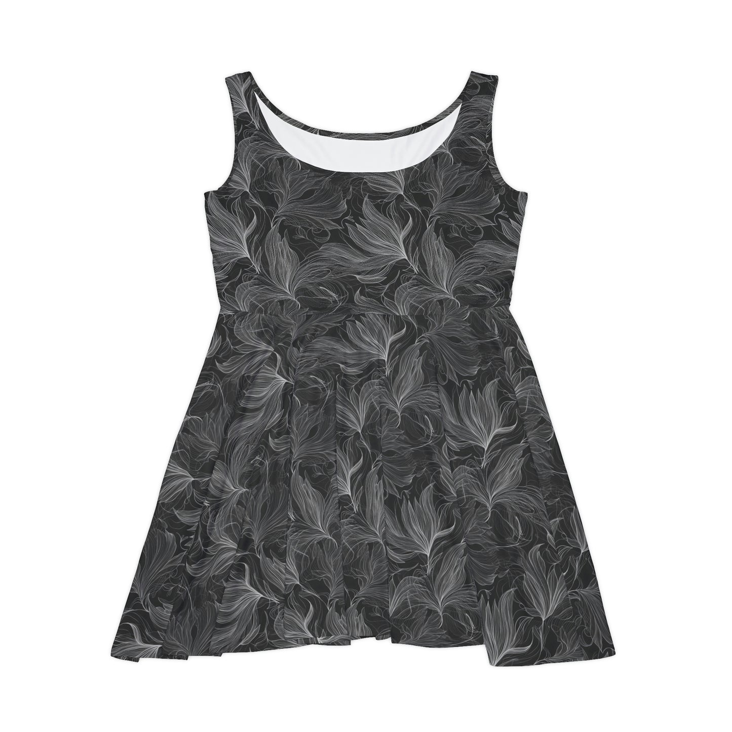 Floral Pattern Women's Skater Dress #18