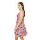 Floral Pattern Women's Skater Dress #14