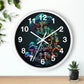 Infinite Mushroom DNA Wall Clock #3 w/ numbers