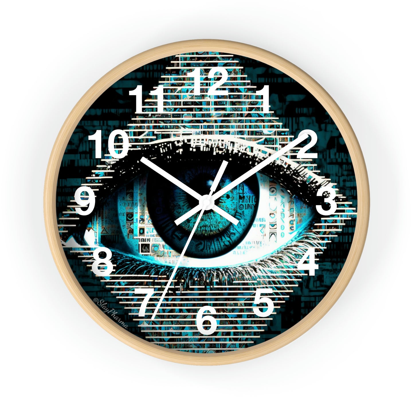 All Seeing Eye Wall Clock #2 w/ numbers