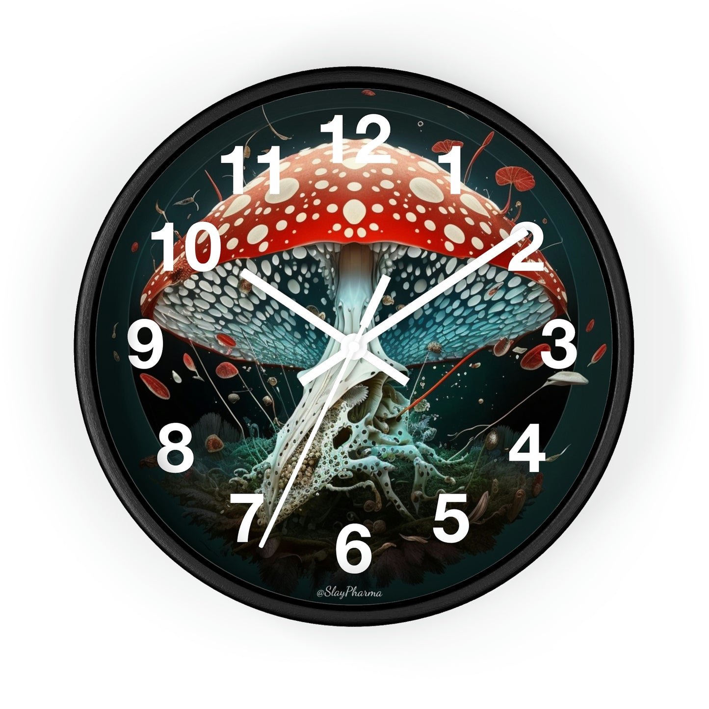 Amanita Dreams Wall Clock #4 w/ numbers