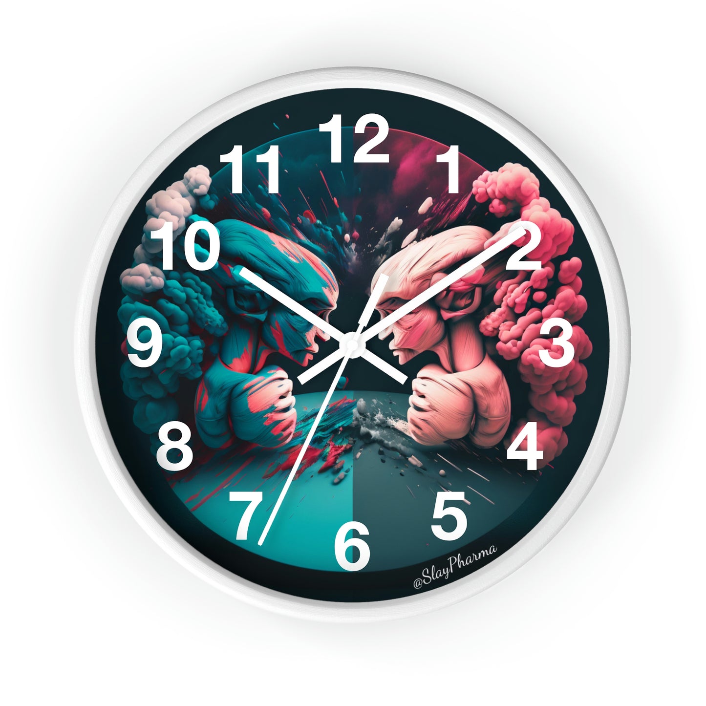 Duality Wall Clock #2 w/ numbers