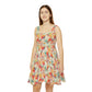Floral Pattern Women's Skater Dress #2