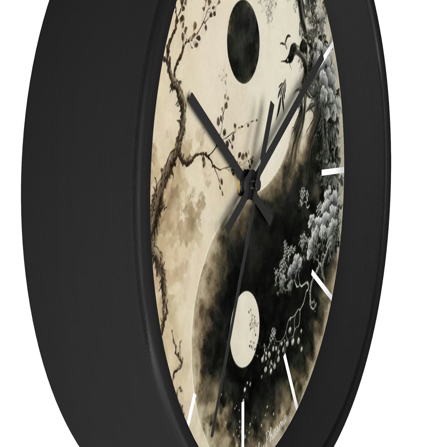 Duality Wall Clock #1 w/ lines