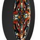 Native American pattern Wall Clock #5 w/ numbers