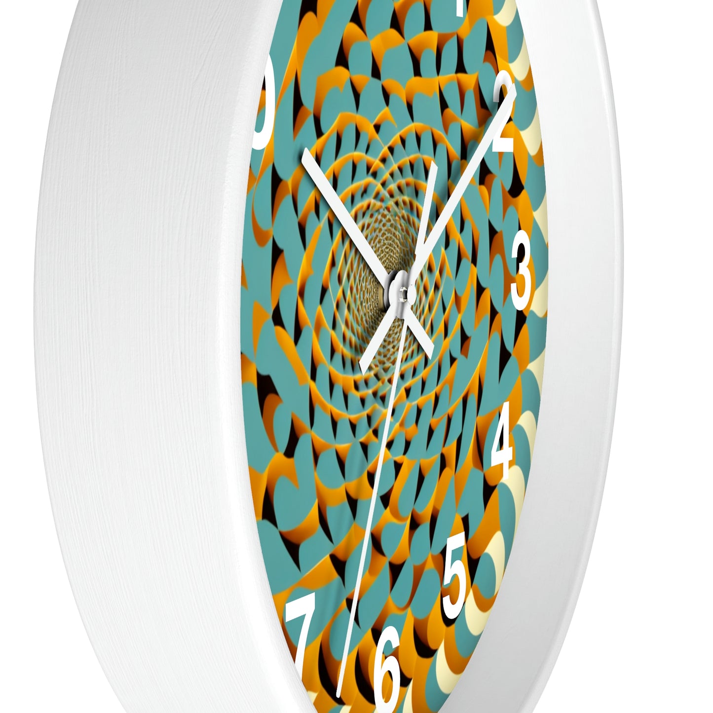 Optical Illusion Wall Clock w/ numbers