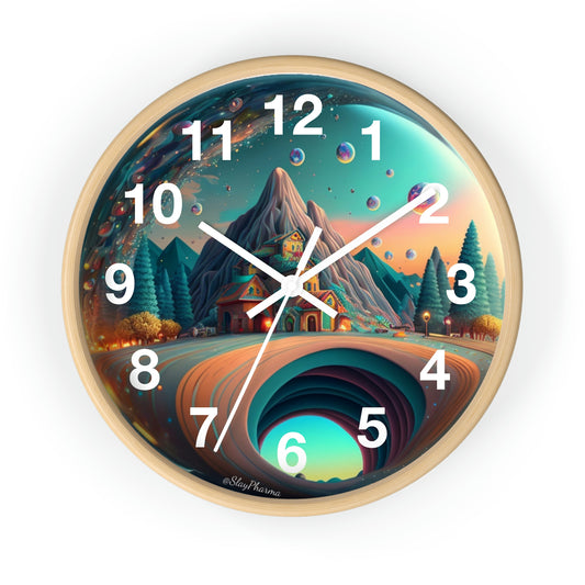 Other Worlds Wall Clock #3 w/ numbers