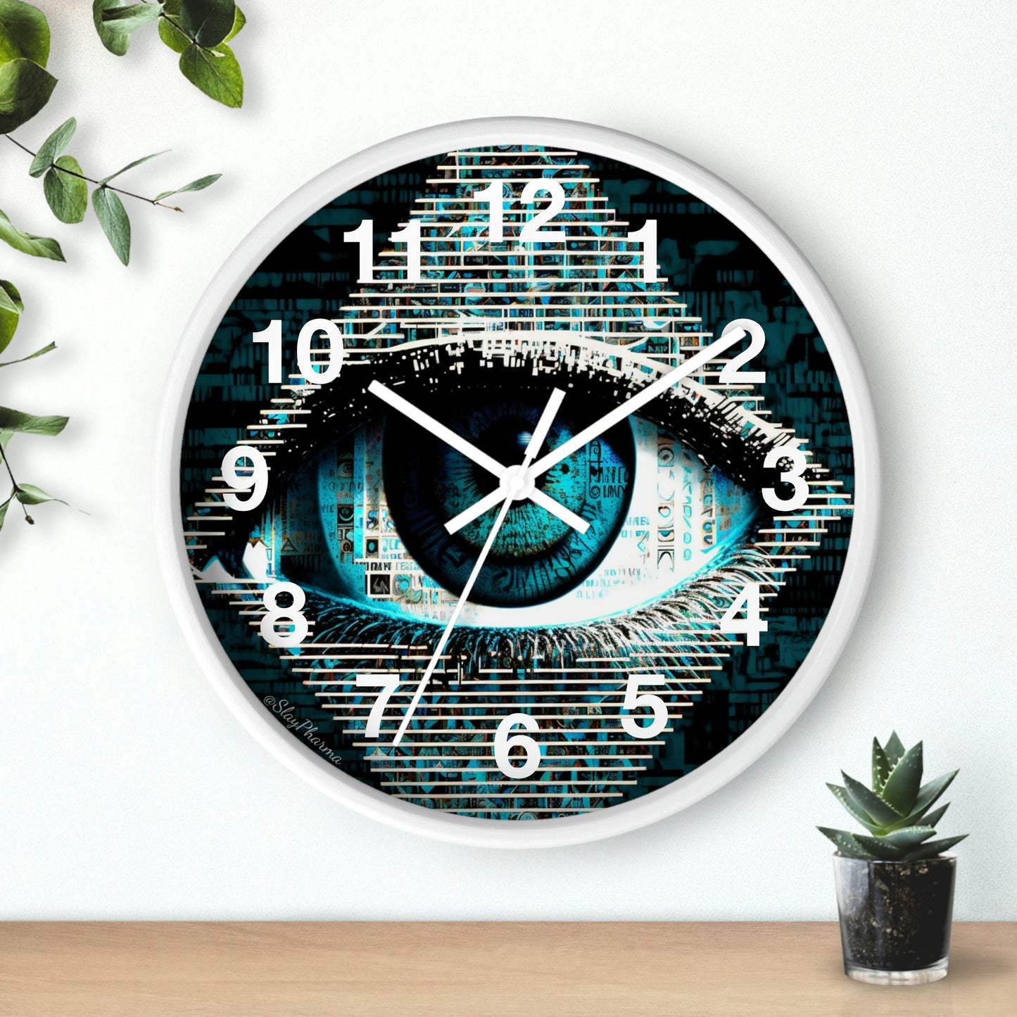 All Seeing Eye Wall Clock #2 w/ numbers