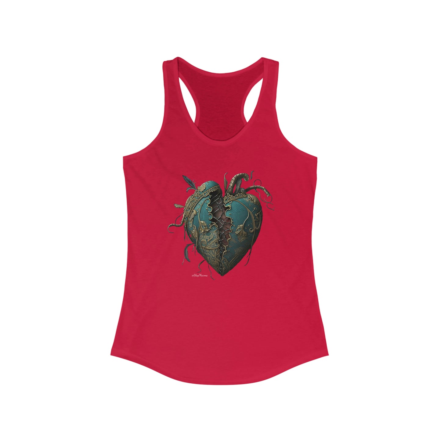 Victorian Broken Heart Women's Ideal Racerback Tank