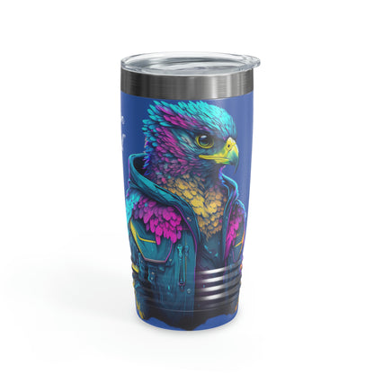 "Falcon Actual" Blue Falcon Ringneck Tumbler, 20oz