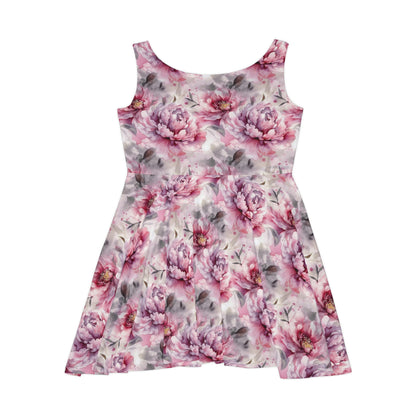 Floral Pattern Women's Skater Dress #15