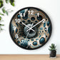 Geometric illusion Wall Clock #11 w/ numbers