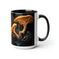 Golden Chanterelle Mushroom Coffee Mug, 15oz