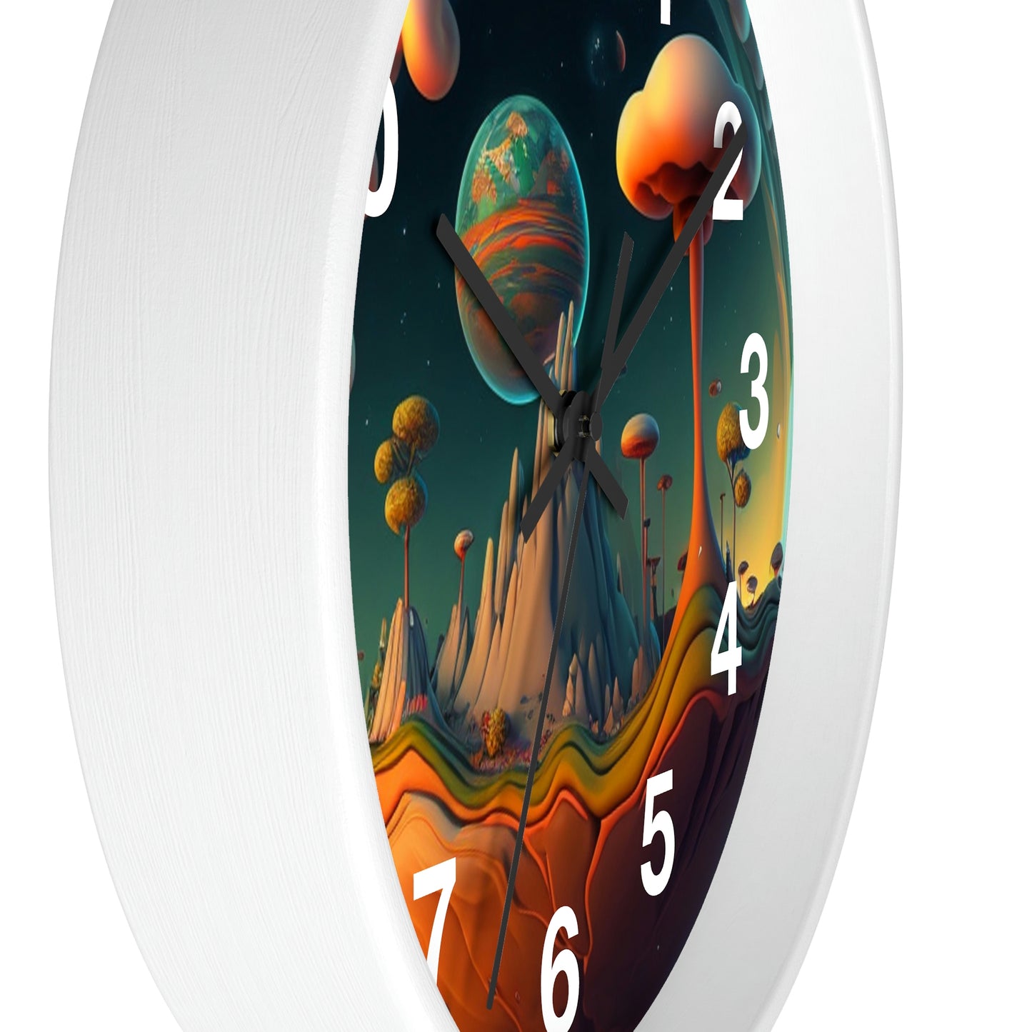 Other Worlds Wall Clock #4 w/ numbers