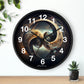 Geometric Wall Clock #8 w/ numbers