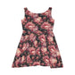 Floral Pattern Women's Skater Dress #16