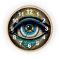 All Seeing Eye Wall Clock #3 w/ numbers