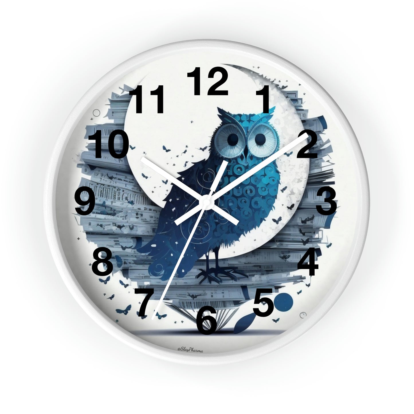 Copy of Wise Owl Wall Clock w/ numbers