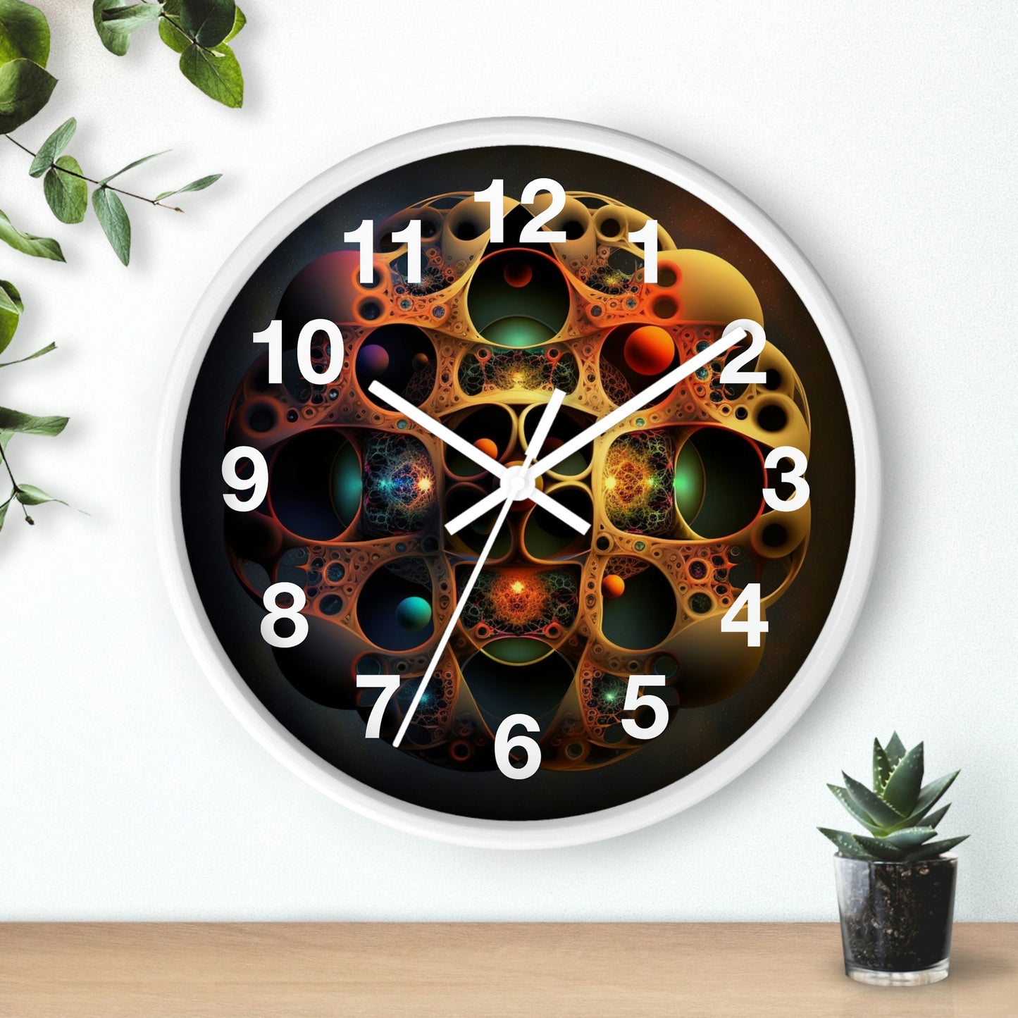 Copy of Geometric Wall Clock #4 w/ lines