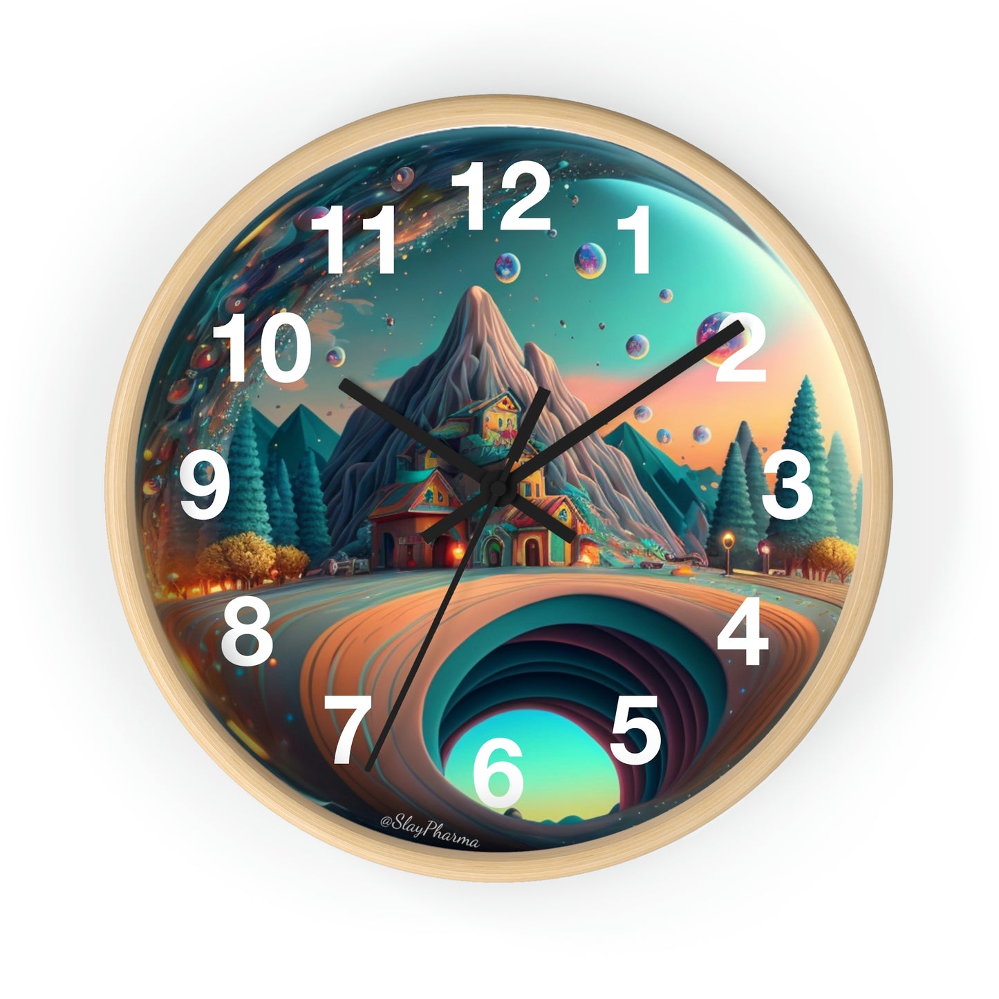 Other Worlds Wall Clock #3 w/ numbers