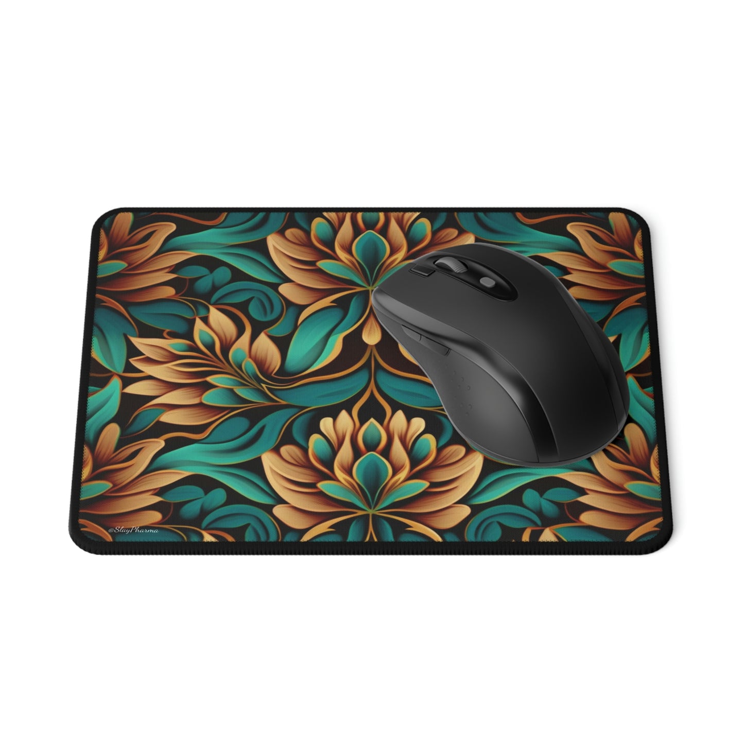 Victorian Floral Pattern Mouse Pad #3