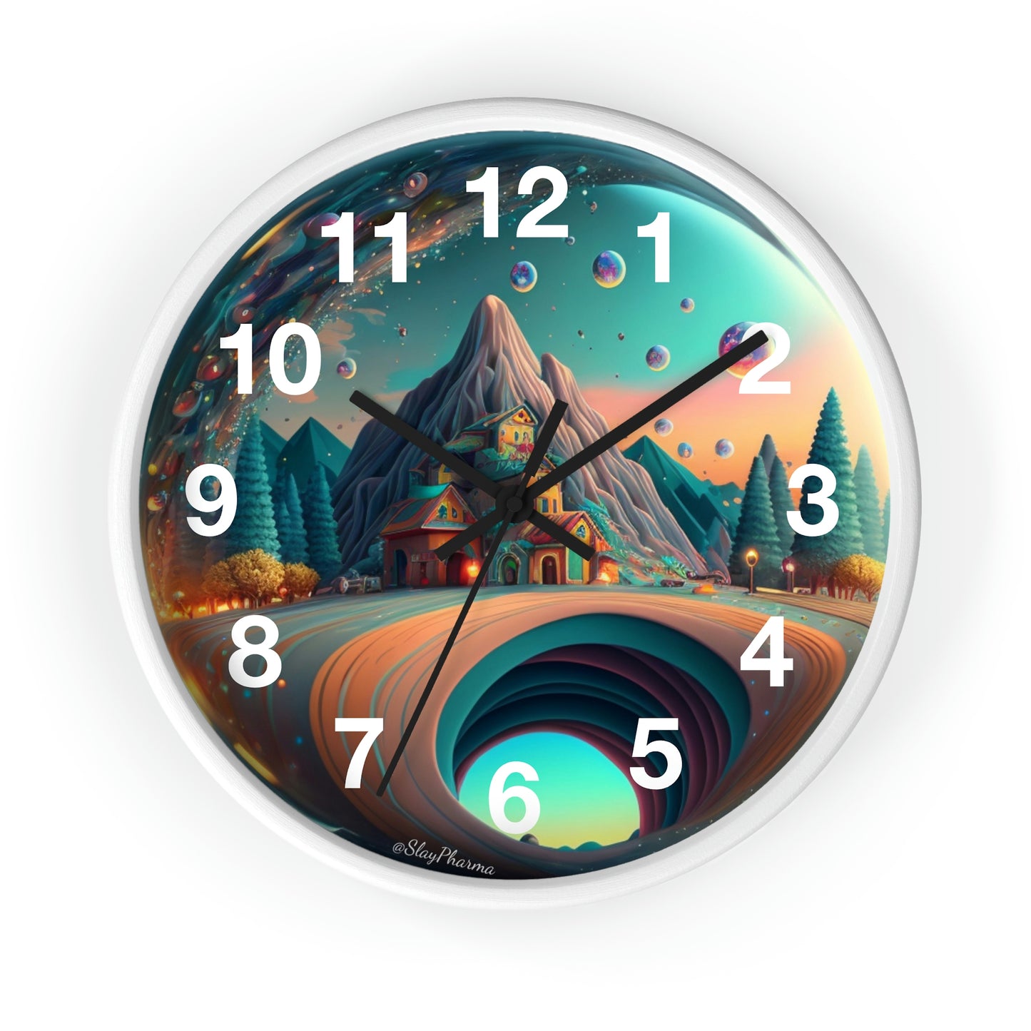 Other Worlds Wall Clock #3 w/ numbers