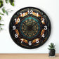 Geometric Congruence Masonic Wall Clock w/ numbers