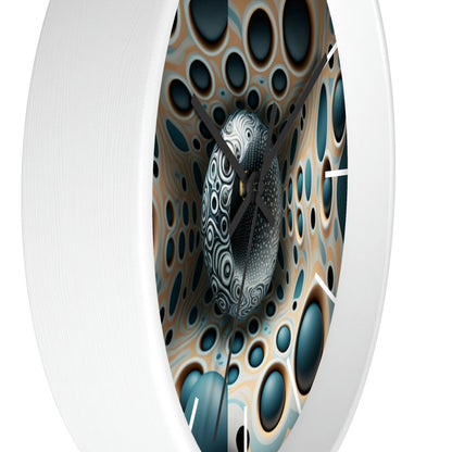 Geometric illusion Wall Clock #11 w/ lines
