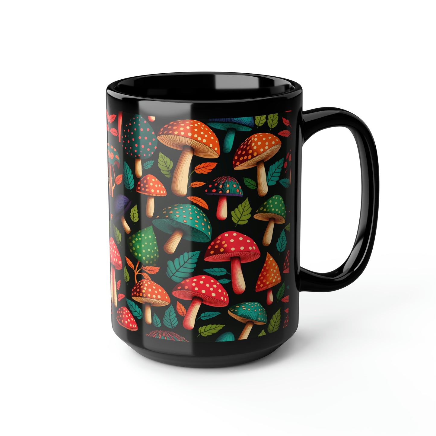 Mushroom Pattern Mug #6, 15oz