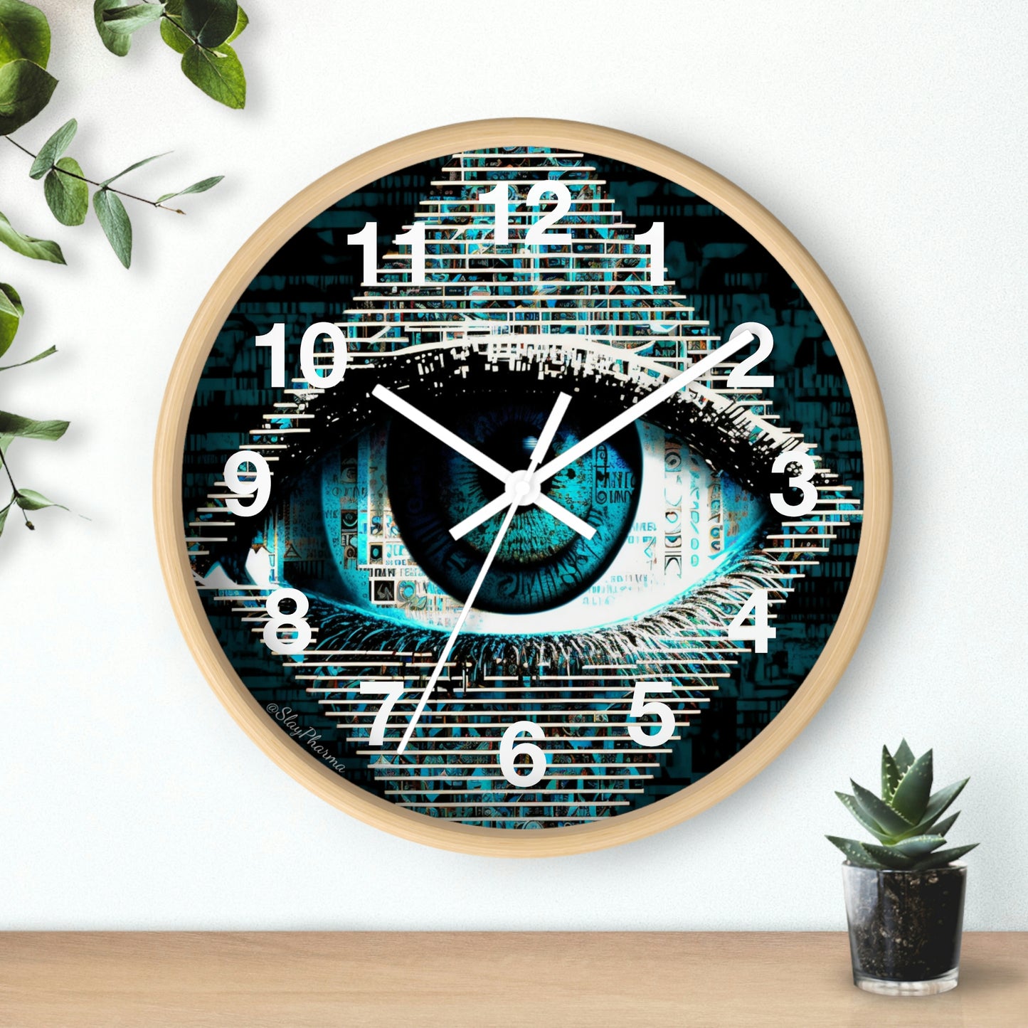 All Seeing Eye Wall Clock #2 w/ numbers