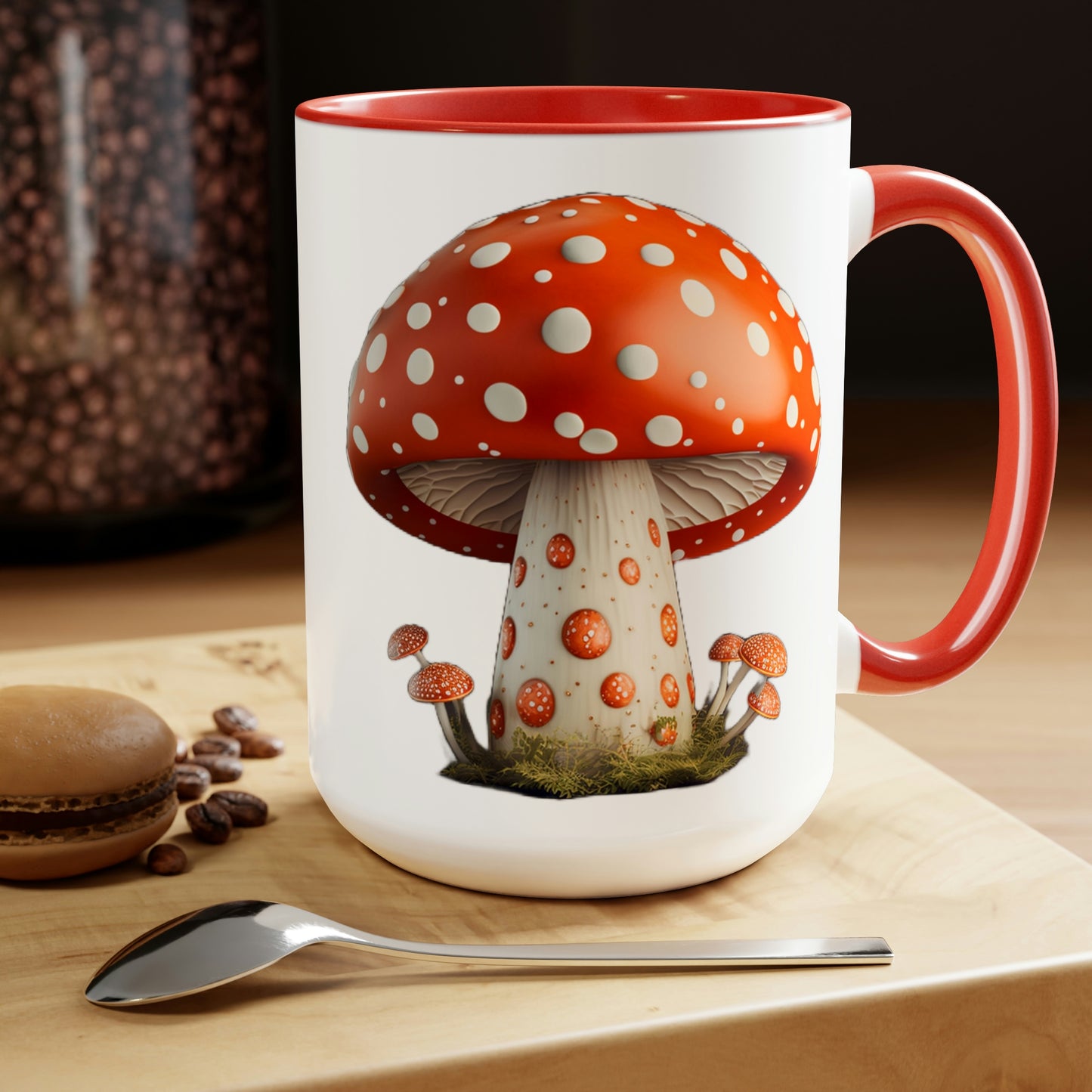 Amanita-Mushroom Coffee Mug, 15oz